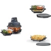 image:imageNinja Air Fryer 25 QT Crispi System  4 Containers with Storage Lids Air Fryer Microwave Freezer amp Dishwasher Safe Non Toxic Portable Cooking System Compatible with Ninja FN100 Crispi SeriesCrispi Deluxe 2