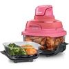 image:imageNinja Crispi Glass Air Fryer 4in1 Cherry Crush FN101DR  Max crisp bake air fry recrisp 450F max 4 Qt and 6 Cup containers PFASfree glass