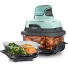 image:imageNinja Crispi Glass Air Fryer 4in1 Mint FN101MT  Max crisp bake air fry recrisp 450F max 4 Qt and 6 Cup containers PFASfree glass