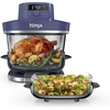 image:imageNinja Crispi Pro Glass Air Fryer 6in1 Cyberspace AS101CY  Max crisp air fry bake roast recrisp dehydrate 1800W 450F max 6Qt 25Qt containersDeep Amethyst