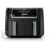 image:imageNinja DZ401 Foodi 10 Quart 6in1 DualZone XL 2Basket Air Fryer with 2 Independent Frying Baskets Match Cook amp Smart Finish to Roast Broil Dehydrate for Quick Easy FamilySized Meals Grey  Air fry roast broil bake reheat dehydrate 2 independent 5 Qt baskets Match Cook IQ Boost10QT  DualZone w probe