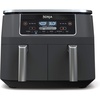 image:imageNinja DZ401 Foodi 10 Quart 6in1 DualZone XL 2Basket Air Fryer with 2 Independent Frying Baskets Match Cook amp Smart Finish to Roast Broil Dehydrate for Quick Easy FamilySized Meals Grey  Air fry roast broil bake reheat dehydrate 2 independent 5 Qt baskets Match Cook IQ Boost8QT  DualZone