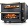 image:imageNinja Double Oven Pro Smart XL 12in1 Silver DCT821  QuartzHeat top oven DualZone Smart Finish Fits 45 lb chicken amp 6 lbs wings Air fryCyberspace