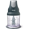 image:imageNinja Express Chop Manual Food Processor 16oz Bowl Gray NJ100GR  Onetouch pulse chops grinds amp purees garlic herbs nuts amp more 3cup capacity stainless blades dishwasher safe
