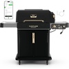 image:imageNinja FlexFlame Grill amp Smoker Electric amp Propane 5in1 SteelPG301  Ninja FlexFlame is a 5in1 grill smoker amp griddle with precise 200600F control fitting 3 chickens or 4 rib racksBlackGold