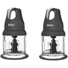 image:imageNinja Food Chopper Express Chop with 200Watt 16Ounce Bowl for Mincing Chopping Grinding Blending and Meal Prep NJ110GR Gray pack of 2