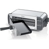 image:imageNinja Foodi Flip Toaster 2in1 2Slice Stainless Steel ST101  Toast bagel defrost bake broil reheat 1500W 7 shade settings Dishwashersafe crumb tray4 Functions