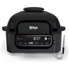 image:imageNinja Foodi Pro 5in1 Indoor Integrated Smart Probe 4Quart Air Fryer Roast Bake Dehydrate an Cyclonic Grilling Technology with 4 Steaks Capacity in a Stainless Finish  Integrated Smart Probe Roast Bake Dehydrate Cyclonic Grilling Technology 4 Steaks CapacityStainless