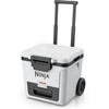 image:imageNinja FrostVault 30qt Cooler with Wheels Dry Storage Lakeshore Blue  Ninja FrostVaults 30qt capacity holds 48 cans keeps food cool amp dry and rolls easily on allterrain wheelsCloud White