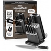 image:imageNinja NeverDull 10Pc German Steel Knife Set Stone Gold NK32010SD1  Stays razorsharp 10 years Premium German steel Removable sharpener stores in a drawer saving up to 35 more counter spaceBlack