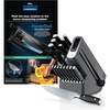 image:imageNinja NeverDull 17Pc Knife Block Set Builtin Sharpener Black K32017  Stays razorsharp 10 years Rustresistant German stainless steel blades Few swipes of the foolproof sharpener restore edge17Piece