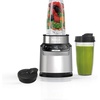 image:imageNinja NutriPlus Personal Blender 900PW 3 20oz Cups Silver BN301  900peakwatt pushtoblend motor for smoothies amp sauces 3 20oz cups 2 spout lids amp storage lid Dishwasher safeAuto Blend