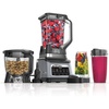 image:imageNinja Professional Plus Kitchen System 1400WP AutoiQ Grey BN801  5 functions for smoothies chopping amp dough with AutoiQ 72oz blender pitcher 64oz processor 2 24oz cupsPro Plus Kitchen SystemGrey