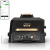 image:imageNinja Woodfire ProConnect Premium XL BBQ Grill 7in1 App Enabled Blue  180 sq in of cooking space with appconnected dual thermometers and real woodfired flavorBlack  Gold