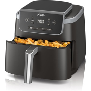 image:imageNinja Air Fryer Pro 5 Qt 5in1 Light Pink AF142PK  Air fry bake roast reheat dehydrate 1750W 400F max Fits 4 lbs fries DishwashersafeGrey