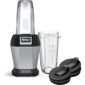 image:imageNinja BL450C Nutri Pro Personal Blender For Juices Shakes amp Smoothies 18 and 24 Oz cups BlackSilver 900W Canadian Version