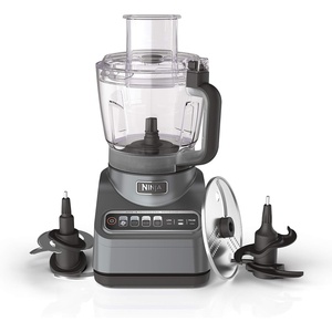 image:imageNinja BN601 Professional Plus Food Processor 1000PeakWatts with AutoiQ Preset Programs Chop Puree Dough Slice Shred with a 9Cup Capacity and a Silver Stainless Finish Renewed