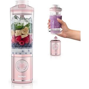 image:imageNinja Blast Max Portable Blender Twist amp Go 22oz Grey BC251GY  Twist amp Go removable 22oz vessel AutoiQ Crush amp Smoothie programs cordless Dishwasher safe leakproof lidPink