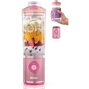 image:imageNinja Blast Max Portable Blender Twist amp Go 22oz Grey BC251GY  Twist amp Go removable 22oz vessel AutoiQ Crush amp Smoothie programs cordless Dishwasher safe leakproof lidPink Lemon
