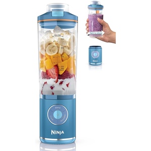 image:imageNinja Blast Max Portable Blender Twist amp Go 22oz Grey BC251GY  Twist amp Go removable 22oz vessel AutoiQ Crush amp Smoothie programs cordless Dishwasher safe leakproof lidBlue Raspberry