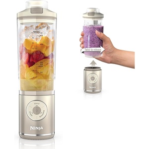 image:imageNinja Blast Max Portable Blender Twist amp Go 22oz Grey BC251GY  Twist amp Go removable 22oz vessel AutoiQ Crush amp Smoothie programs cordless Dishwasher safe leakproof lidCream
