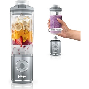 image:imageNinja Blast Max Portable Blender Twist amp Go 22oz Silver BC251SL  Twist amp Go removable 22oz vessel AutoiQ Crush amp Smoothie programs cordless Dishwasher safe leakproof lid