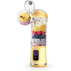 image:imageNinja Blast Portable Blender Cordless 18oz Vessel White BC151WH  USBC rechargeable cordless blending anywhere BlastBlade crushes ice amp frozen fruit Leakproof sip lid dishwasher safeLemon Meringue