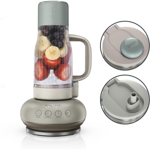image:imageNinja BlendBOSS Personal Blender 26oz Tumbler 1200PW DB351BL  1200peakwatt BlendBOSS crushes ice to snow 26oz leakproof tumbler chug spout amp detachable straw Dishwasher safeStone Mint
