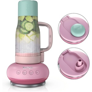 image:imageNinja BlendBOSS Personal Blender 26oz Tumbler 1200PW DB351BL  1200peakwatt BlendBOSS crushes ice to snow 26oz leakproof tumbler chug spout amp detachable straw Dishwasher safePink Peppercorn