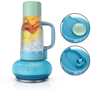 image:imageNinja BlendBOSS Personal Blender 26oz Tumbler 1200PW DB351BL  1200peakwatt BlendBOSS crushes ice to snow 26oz leakproof tumbler chug spout amp detachable straw Dishwasher safeBlue Raspberry