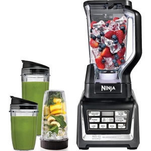 image:imageNinja BlendPro Kitchen System 72oz Blender 5Cup Processor Beige BO402  Total Crushing presets for smoothies ice crush purees amp extracts 72oz blender  5cup processor  18oz cup 1200WNutriNinja Blender DUO