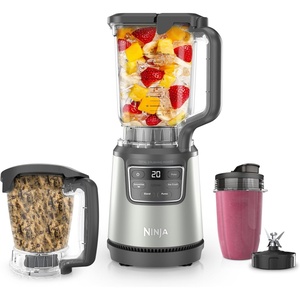 image:imageNinja BlendPro Kitchen System 72oz Blender 5Cup Processor Beige BO402  Total Crushing presets for smoothies ice crush purees amp extracts 72oz blender  5cup processor  18oz cup 1200WBlendPro 4in1 Kitchen System
