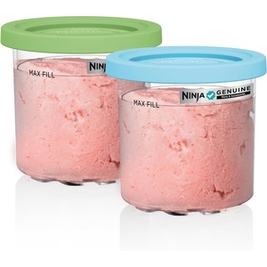 image:imageNinja CREAMi 7in1 Ice Cream Maker Ice Cream Gelato amp more NC299AMZ  Ninja CREAMi transforms frozen bases into ice cream sorbet and milkshakes at a button touch from healthy to indulgentCREAMi NC2NC3 Pints  2 pack