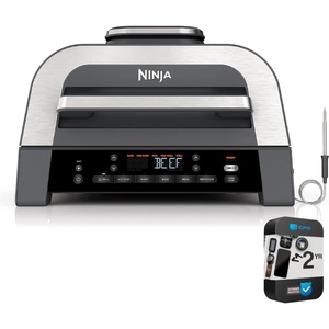 image:imageNinja DG551 Foodi Smart XL 6in1 Indoor Grill wSmart Cook System Renewed Bundle with 2 Year Enhanced Protection Pack