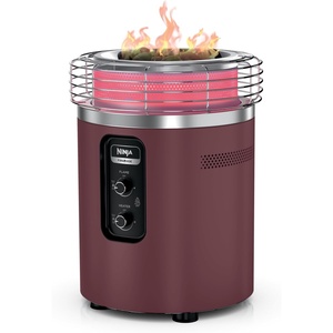 image:imageNinja Fireside360 Fire Pit amp Heater 80000 BTU 3 Modes Push Start Gray  Ninja Fireside360 offers flame heat or both with up to 80000 BTUs hasslefree dial control and smokeless designMaroon
