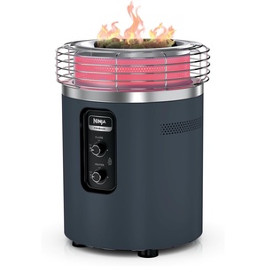 image:imageNinja Fireside360 Fire Pit amp Heater 80000 BTU 3 Modes Push Start Gray  Ninja Fireside360 offers flame heat or both with up to 80000 BTUs hasslefree dial control and smokeless designCyberspace