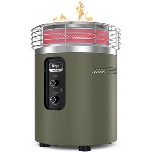 image:imageNinja Fireside360 Fire Pit amp Heater 80000 BTU 3 Modes Push Start Gray  Ninja Fireside360 offers flame heat or both with up to 80000 BTUs hasslefree dial control and smokeless designMoss