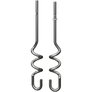 image:imageNinja Foodi Dough Hooks Fits Power Mixer System CI100 Series XSKDOUGHHK  Stainless steel dough hooks knead thick doughs with ease Fits CI100 CI101 CI105BRN hand mixer Dishwasher safe