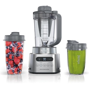 image:imageNinja Foodi Personal Blender amp Smoothie Bowl Maker 1200PW SS101  smartTORQUE motor  Hybrid Edge blades Smoothie bowl maker nutrient extractor 2 24oz cups Dishwasher safeTWISTi Blender DUO