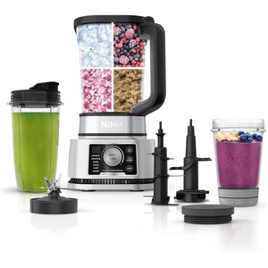 image:imageNinja Foodi Personal Blender amp Smoothie Bowl Maker 1200PW SS101  smartTORQUE motor  Hybrid Edge blades Smoothie bowl maker nutrient extractor 2 24oz cups Dishwasher safeBlenderFood Prep Combo