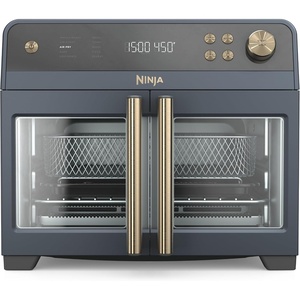 image:imageNinja French Door Premier Air Fry Oven 10in1 203 Qt Stainless FO101  450F cyclonic air PFASfree surface Air fry sear crisp bake broil toast dehydrateCyberspace