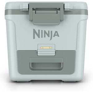 image:imageNinja FrostVault 30qt Cooler with Wheels Dry Storage Lakeshore Blue  Ninja FrostVaults 30qt capacity holds 48 cans keeps food cool amp dry and rolls easily on allterrain wheelsSoft Sage