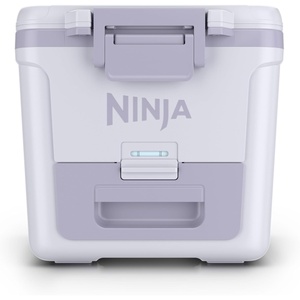 image:imageNinja FrostVault 30qt Cooler with Wheels Dry Storage Lakeshore Blue  Ninja FrostVaults 30qt capacity holds 48 cans keeps food cool amp dry and rolls easily on allterrain wheelsMourning Dove