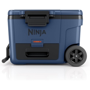 image:imageNinja FrostVault 45qt Cooler with Wheels Dry Storage Lakeshore Blue  Ninja FrostVaults 45qt capacity holds 68 cans keeps food cool amp dry and rolls easily on allterrain wheelsLakeshore Blue