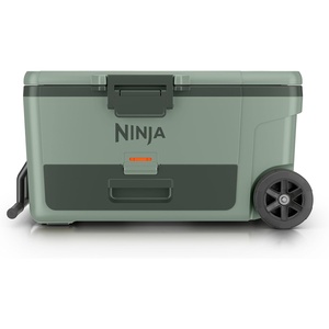 image:imageNinja FrostVault 45qt Cooler with Wheels Dry Storage Lakeshore Blue  Ninja FrostVaults 45qt capacity holds 68 cans keeps food cool amp dry and rolls easily on allterrain wheelsSpanish Moss