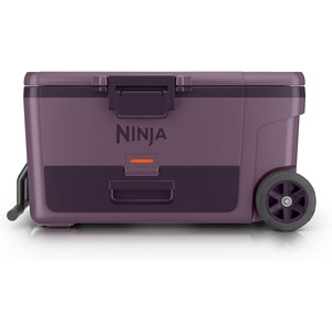 image:imageNinja FrostVault 45qt Cooler with Wheels Dry Storage Lakeshore Blue  Ninja FrostVaults 45qt capacity holds 68 cans keeps food cool amp dry and rolls easily on allterrain wheelsSmokey Mauve