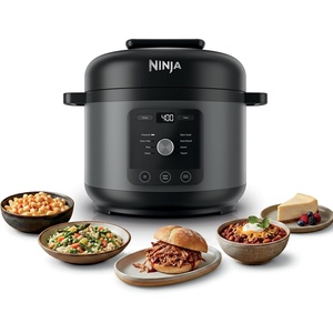 image:imageNinja HyperHeat 9in1 Pressure Cooker 65qt Stone Purple PC201SP  Cooks 2X faster Sear Saut Slow Cook Steam amp Sous Vide 1200W PFASfree pot removable SimpliServe pot for easy servingGrey