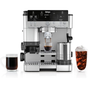image:imageNinja Luxe Caf Premier 3in1 Espresso Machine Drip Coffee amp Cold Brew  Builtin Grinder HandsFree Milk Frother and Assisted Tamper for Cappuccinos amp Lattes Stainless Steel ES601Stainless Steel