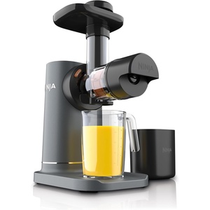image:imageNinja NeverClog Cold Press Juicer 24oz Jug 36oz Pulp Silver JC151SL  150W hightorque auger juices fibrous fruits amp veggies Total Pulp Control 2 onetouch programs Dishwasher safeCharcoal