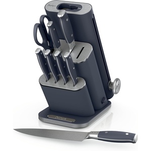 image:imageNinja NeverDull 10Pc German Steel Knife Set Stone Gold NK32010SD1  Stays razorsharp 10 years Premium German steel Removable sharpener stores in a drawer saving up to 35 more counter spaceCyberspace